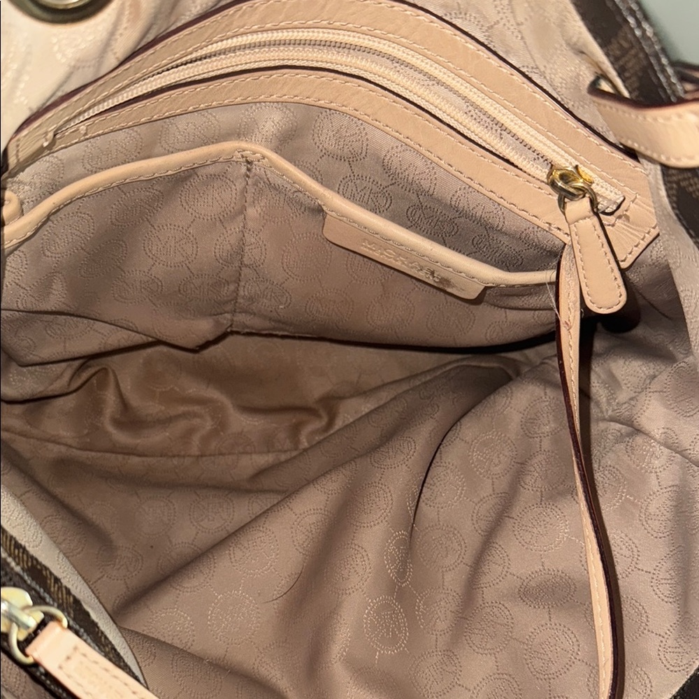 Michael Kors Brown Tote with Signature Monogram - Picture 6 of 15